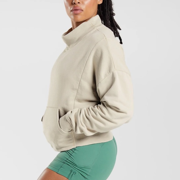 Gymshark Legacy Washed Sweatshirt | Pebble Grey - Picture 3 of 6